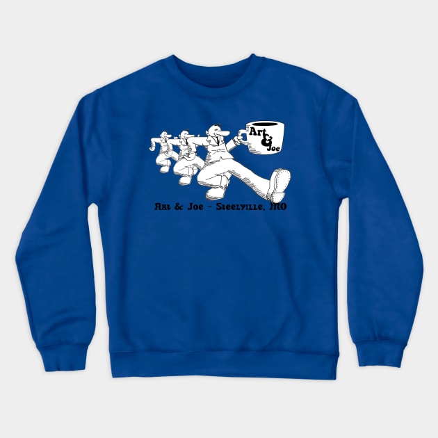 Art & Joe 70's Logo Crewneck Sweatshirt by ntoonz